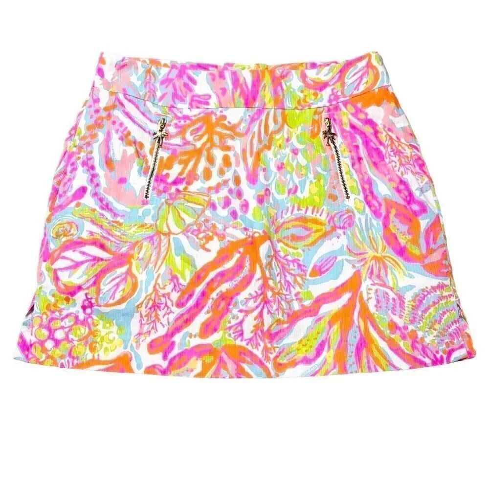 Lilly Pulitzer Multi Color Skort Size 2